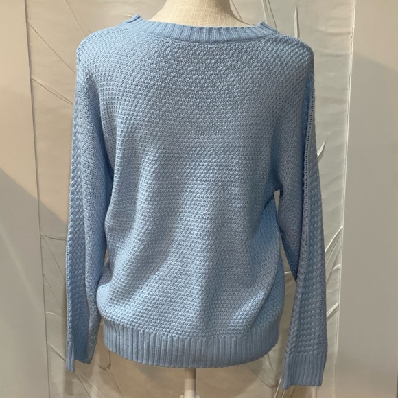 Blue Sweater *WORN ONCE* Perfect for a Gender Reveal - Picture 8 of 11